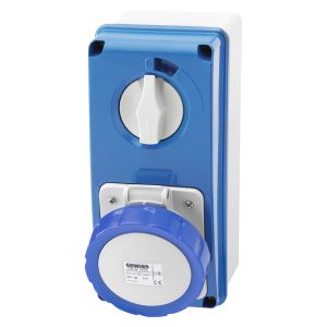 Vertical Switched Interlocked Sockets - 16A 2P+E 230V