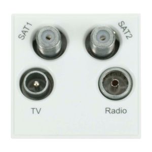 Euro module quadplexer white