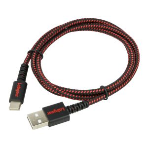 1m Rugged USB-A to USB-C Cable w/Kevlar Fiber