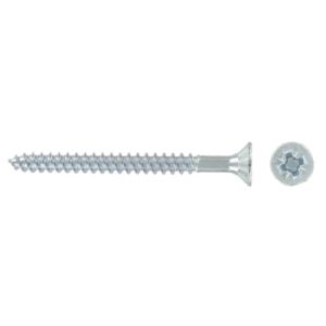 Woodscrew Csk Pozi 6x1.1/2in BZP 