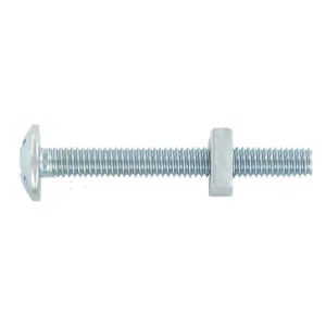 Roofing Nut &amp; Bolt M6x30mm BZP