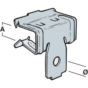 Beam Clips - 14-20mm, 6.5mm - 90 Load kg - Silver