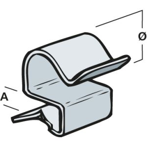 Cable Run Clips 2-4mm x 15-18mm (Qty 25)