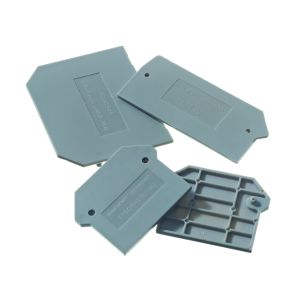End plate 2.5-4mm² grey
