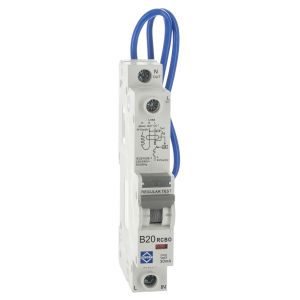 Compact RCBO 20A 6kA 30mA type B 1 module