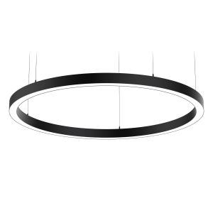 Circular LED pendant 1500mm 60-100W 3CCT 12000lm blk