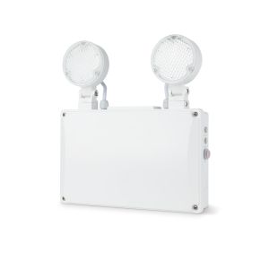 Emergency twinspot 450lm IP65 whi 3W man/ST