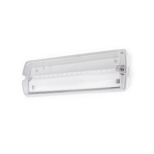 Emergency bulkhead 150lm IP66 whi c/w leg man/ST