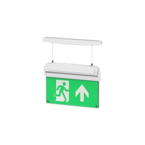 Emergency exit sign 5in1 IP20 cw leg man/RC/ST