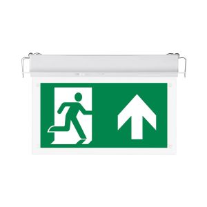 Emergency exit sign flush recessed blade IP20 cw leg man/ST
