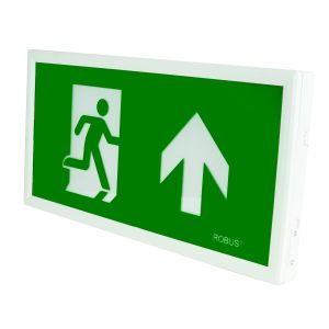 Emergency slim exit sign 3.5W 25Lm IP20 man test cw leg whi 