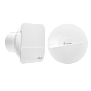 Constant volume 100mm silent extract fan square/round baffle