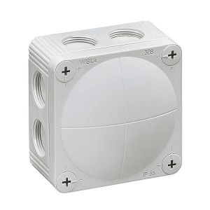 Grey junction box c/w terminal 41A 110 x 110 x 66mm