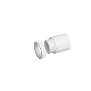 PVC Conduit Male Adaptor - 25mm - White
