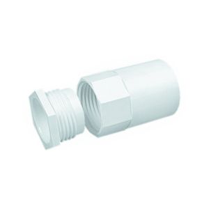 PVC Conduit Female Adaptor - 25mm - White