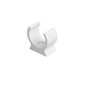 PVC Conduit Spring Clip Saddle - 20mm - White