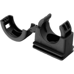 32mm hinged conduit saddle nylon black