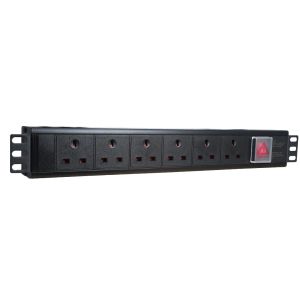 6 way horizontal power distribution unit   