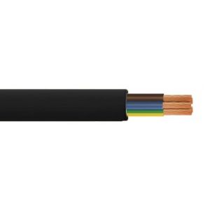 3185Y - Heavy Duty PVC Flex - Round - 0.75mm Conductor - 100m Drum - Black